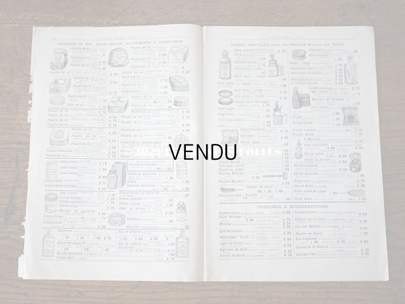 画像8: アンティーク ボンマルシェのカタログ パフュームリー ・ ファン (扇) PARFUMERIE BROSSERIE EVENTAILS - AU BON MARCHE -
