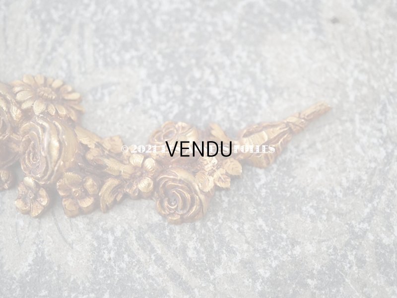 画像6: 1900年代 アンティーク  薔薇 & デイジーのガーランド メタル製 サンプラー