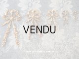 1900年代 アンティーク  リボン　＆　薔薇モチーフのオーナメント メタル製 サンプラー