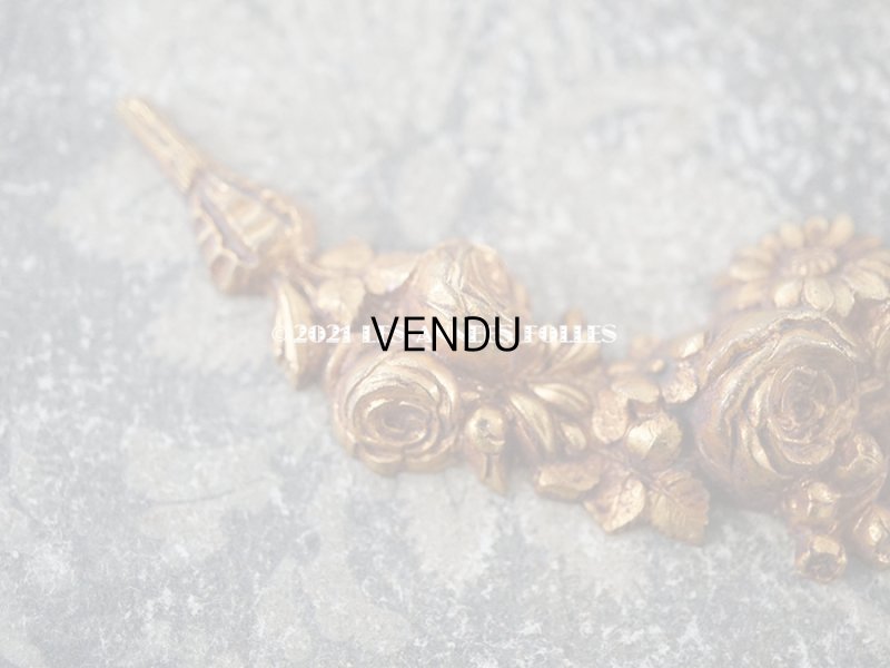 画像5: 1900年代 アンティーク  薔薇 & デイジーのガーランド メタル製 サンプラー