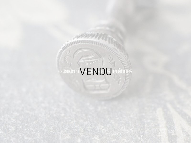 画像6: アンティーク 小さなシーリングスタンプ 手のモチーフ イニシャル 【C.D】4×1.6cm