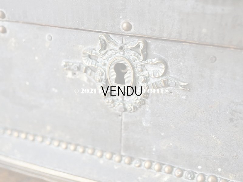 画像12: 19世紀 アンティーク ナポレオン3世時代 お菓子箱 ハンドル & 鍵穴　＆　脚付き チョコレートボックス 木箱 