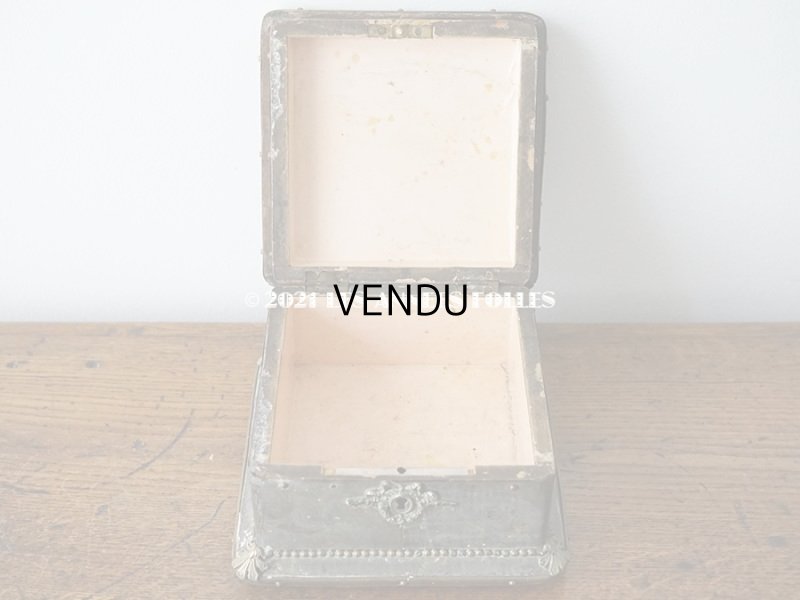 画像9: 19世紀 アンティーク ナポレオン3世時代 お菓子箱 ハンドル & 鍵穴　＆　脚付き チョコレートボックス 木箱 