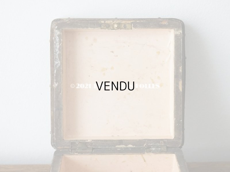 画像10: 19世紀 アンティーク ナポレオン3世時代 お菓子箱 ハンドル & 鍵穴　＆　脚付き チョコレートボックス 木箱 