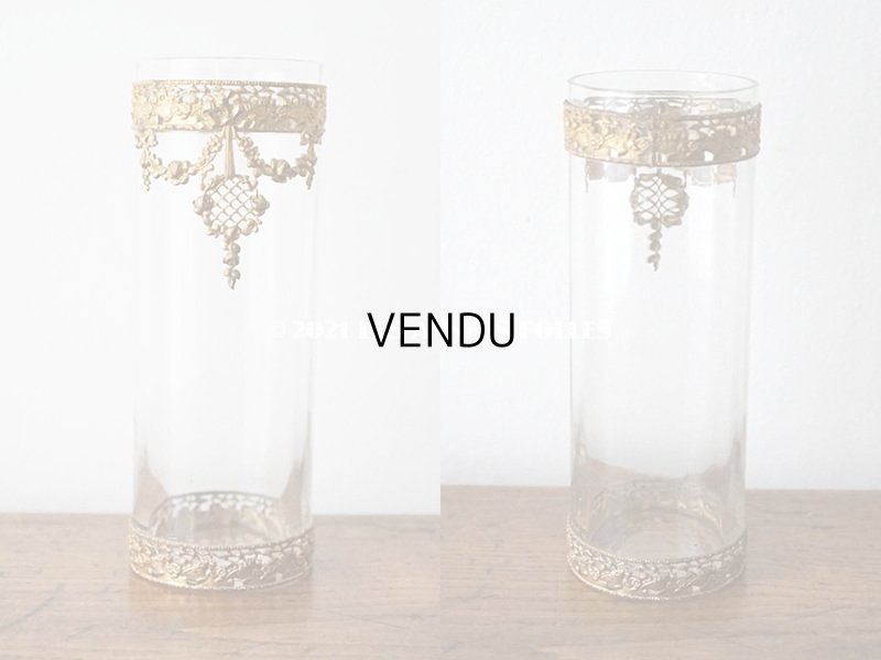 画像3: アンティーク 花瓶 薔薇とリボンのガーランド & フラワーバスケット