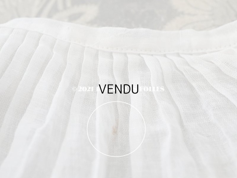 画像8: アンティーク プリーツリボン オフホワイト 1.5m  6.9cm幅  