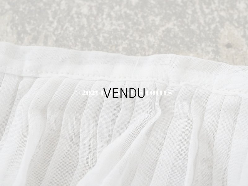 画像5: アンティーク プリーツリボン オフホワイト 1.5m  6.9cm幅  