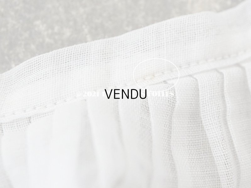 画像6: アンティーク プリーツリボン オフホワイト 1.5m  6.9cm幅  