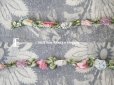 画像17: アンティーク シルク製 6色の薔薇のロココトリム 