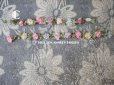 画像6: アンティーク シルク製 6色の薔薇のロココトリム 