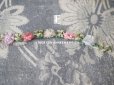 画像19: アンティーク シルク製 6色の薔薇のロココトリム 