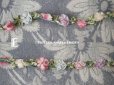 画像18: アンティーク シルク製 6色の薔薇のロココトリム 