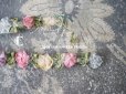 画像9: アンティーク シルク製 6色の薔薇のロココトリム 