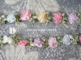 画像13: アンティーク シルク製 6色の薔薇のロココトリム 