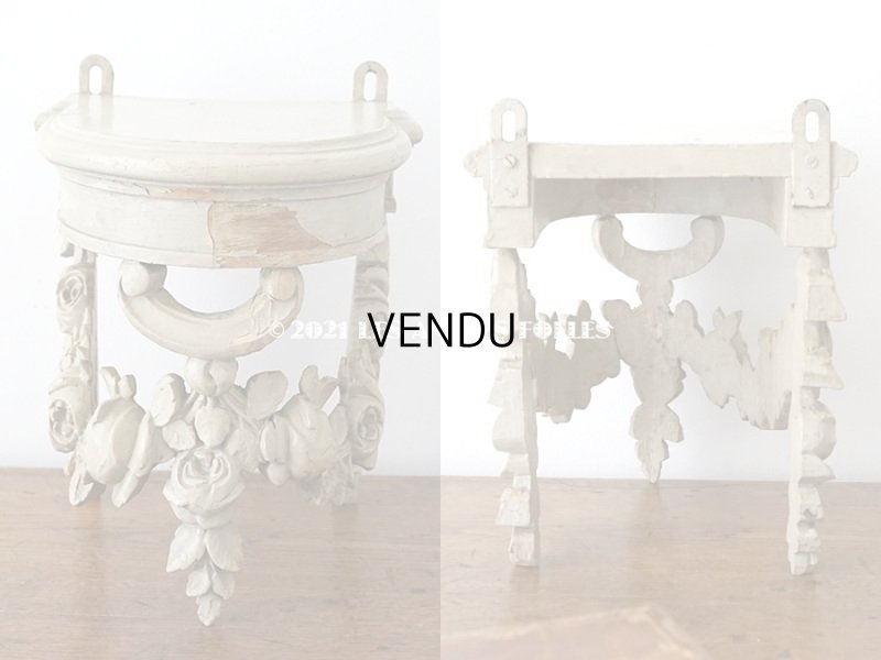 画像4: アンティーク 薔薇のガーランドのウォールシェルフ 