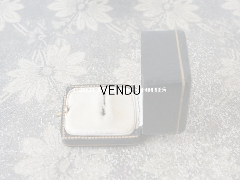 画像6: 1900年代 アンティーク  リングボックス　金彩入り ダークグリーン ジュエリーボックス