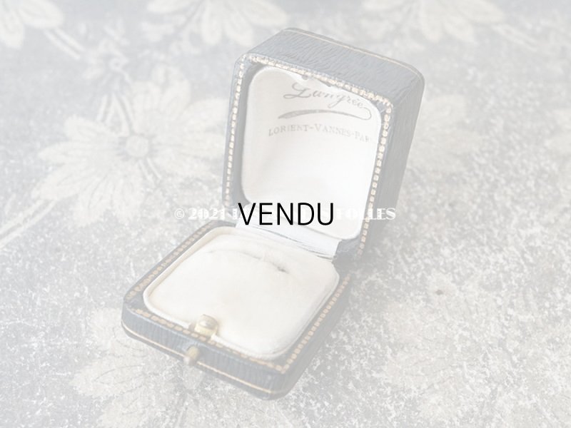 画像5: 1900年代 アンティーク  リングボックス　金彩入り ダークグリーン ジュエリーボックス