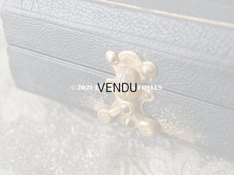 画像6: 19世紀末 アンティーク 大きなジュエリーボックス プレゼンテーションボックス 紫のベルベット