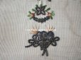 画像11: 18世紀末　アンティーク シルク製　ポシェット イニシャル　＆　ファイヤーハートの刺繍入り