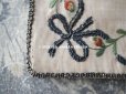 画像10: ＊蚤の市＊18世紀末 アンティーク シルク製 ポシェット イニシャル＆ファイヤーハートの刺繍入り