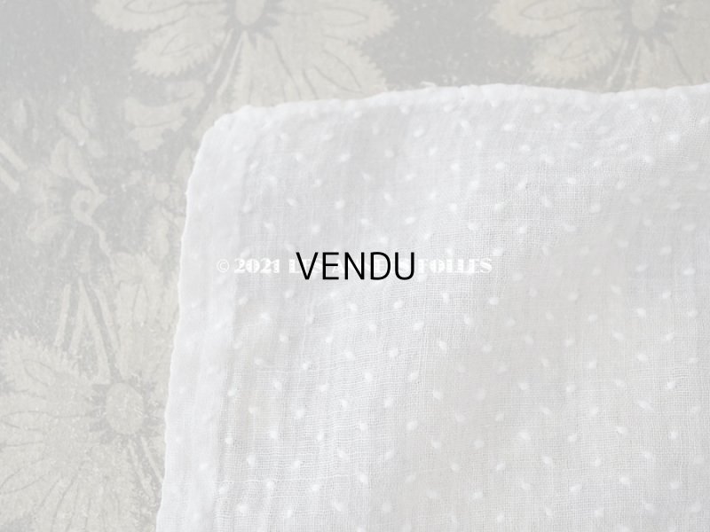 画像5: アンティーク  ドット（楕円)の刺繍入り コットン生地 89×38cm