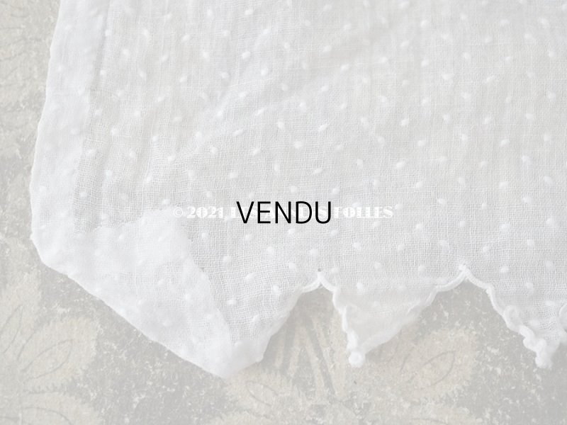 画像7: アンティーク  ドット（楕円)の刺繍入り コットン生地 89×38cm