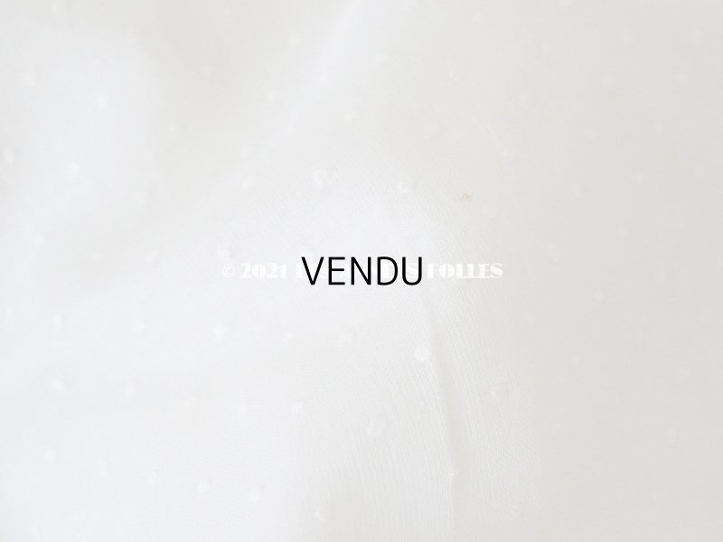 画像8: アンティーク 布団カバー ドットの刺繍入り コットン生地 フリル付き　146×169cm