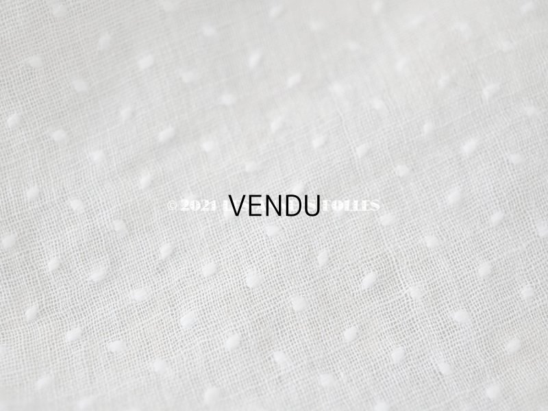 画像4: アンティーク  ドット（楕円)の刺繍入り コットン生地 89×38cm