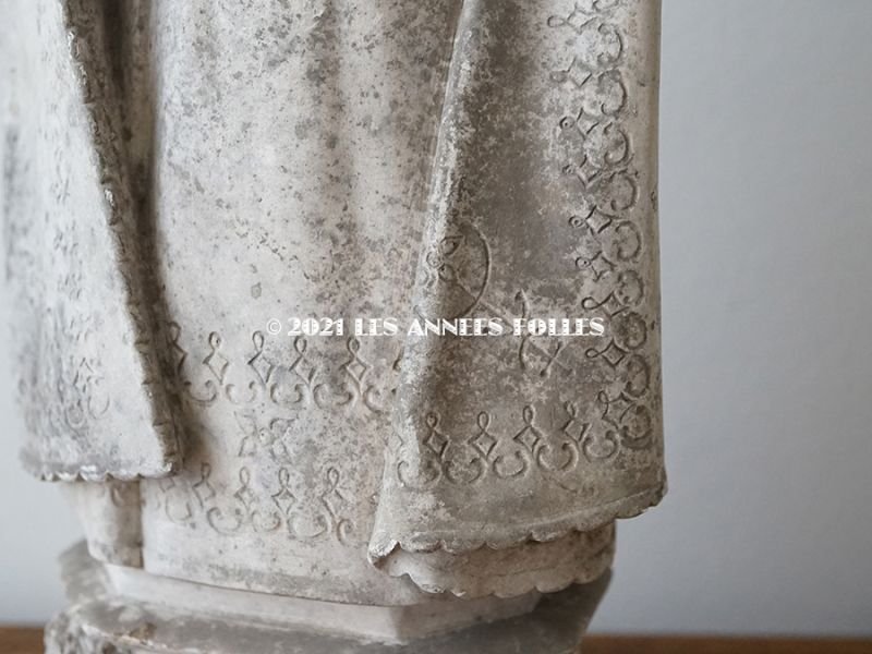 画像10: *蚤の市* 1900年代 アンティーク  聖母マリア&幼いキリストの石膏像