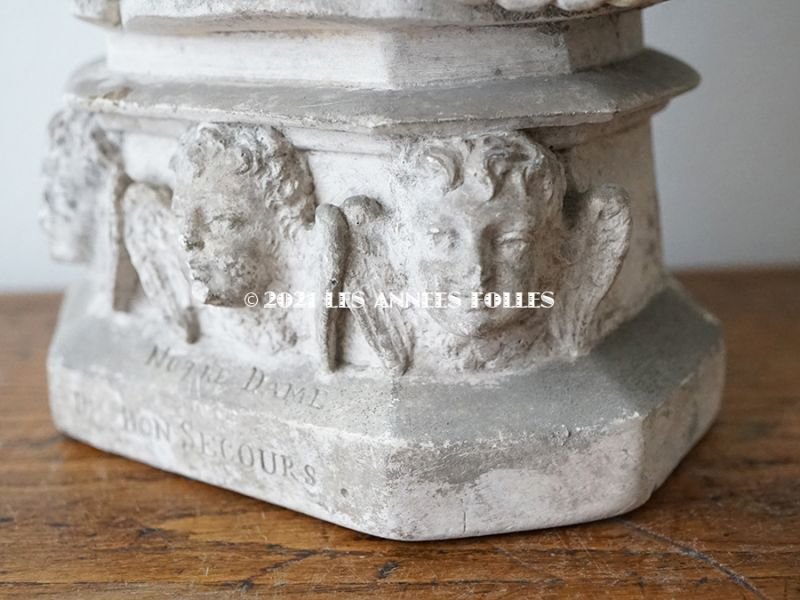 画像14: *蚤の市* 1900年代 アンティーク  聖母マリア&幼いキリストの石膏像