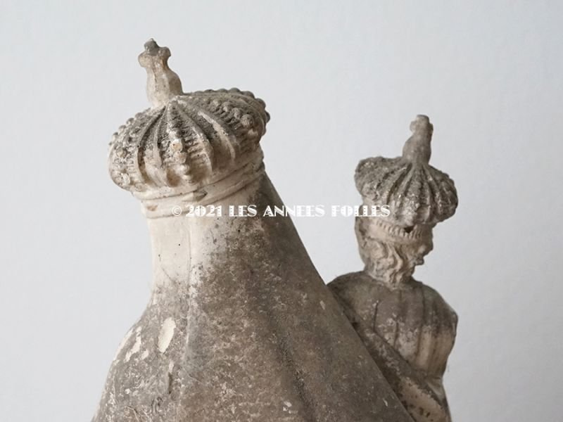 画像8: *蚤の市* 1900年代 アンティーク  聖母マリア&幼いキリストの石膏像