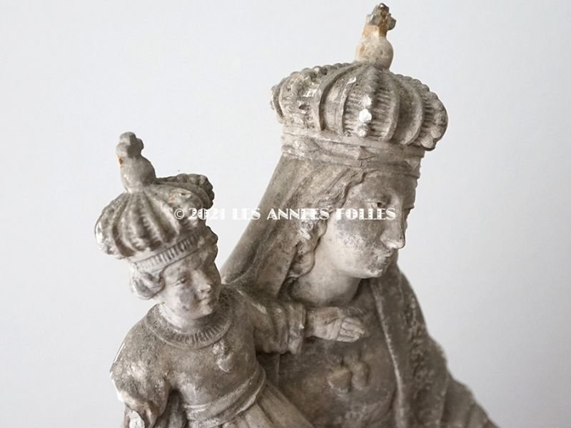 画像6: *蚤の市* 1900年代 アンティーク  聖母マリア&幼いキリストの石膏像