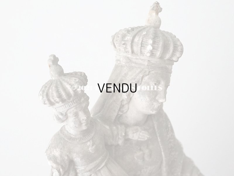 画像6: ＊蚤の市＊ 1900年代 アンティーク  聖母マリア＆幼いキリストの石膏像