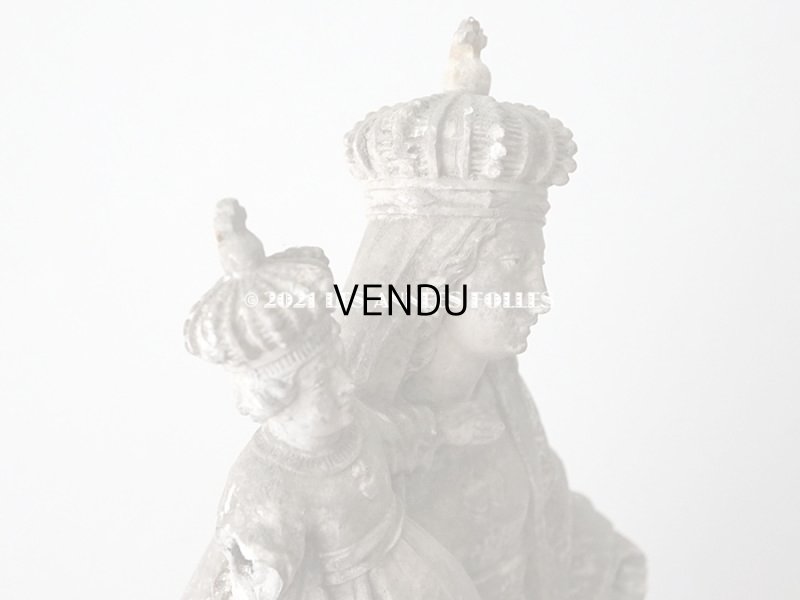 画像7: ＊蚤の市＊ 1900年代 アンティーク  聖母マリア＆幼いキリストの石膏像