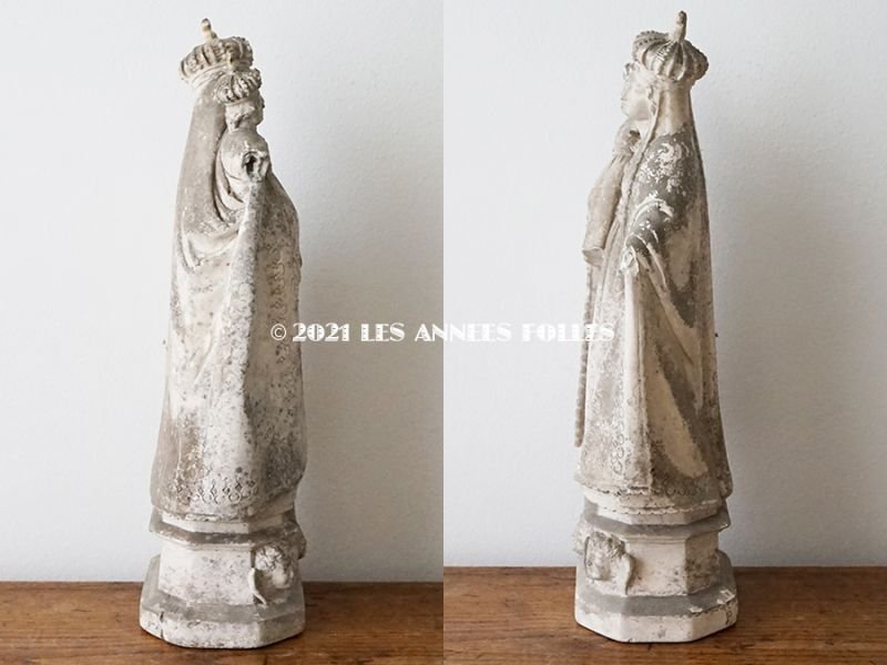 画像4: *蚤の市* 1900年代 アンティーク  聖母マリア&幼いキリストの石膏像