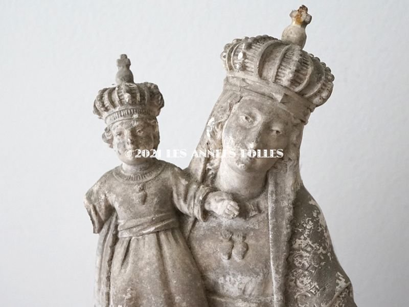 画像5: *蚤の市* 1900年代 アンティーク  聖母マリア&幼いキリストの石膏像