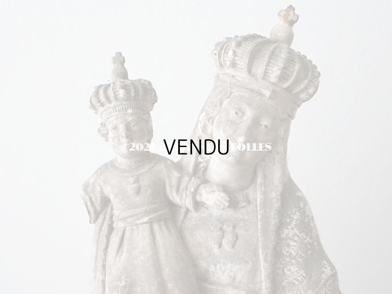 画像5: ＊蚤の市＊ 1900年代 アンティーク  聖母マリア＆幼いキリストの石膏像