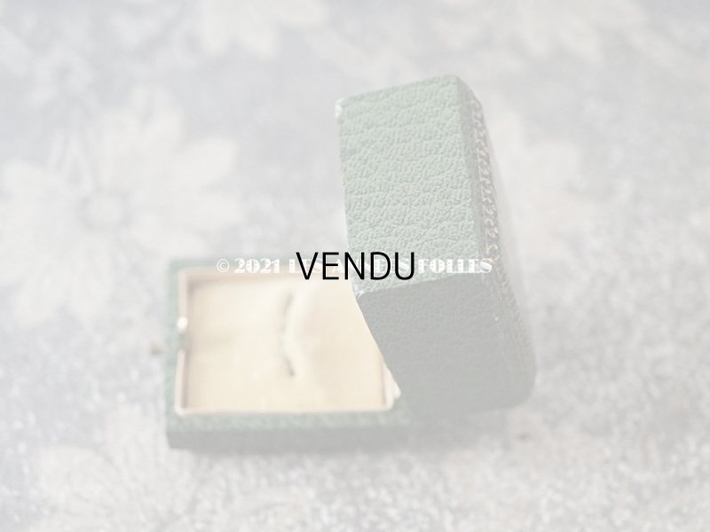 画像5: 1900年代 アンティーク  リングボックス　金彩入り グリーン ジュエリーボックス