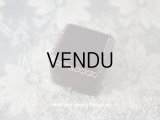 1900年代 アンティーク  リングボックス　金彩入り ボルドー・ブラウン ジュエリーボックス