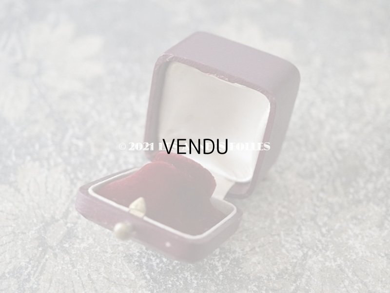 画像8: 1900年代 アンティーク  本革製 リングボックス 金彩入り グリーン ジュエリーボックス