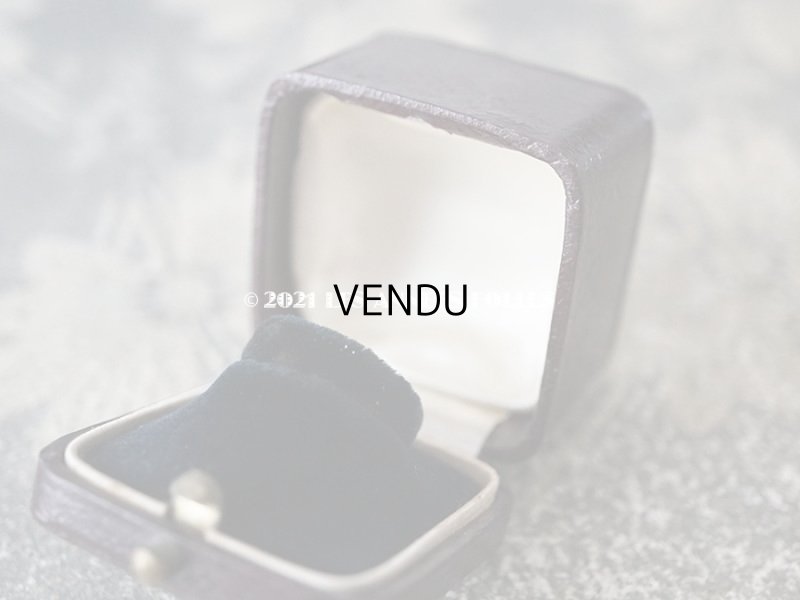 画像7: 1900年代 アンティーク  リングボックス 金彩入り ボルドー・ブラウン ジュエリーボックス