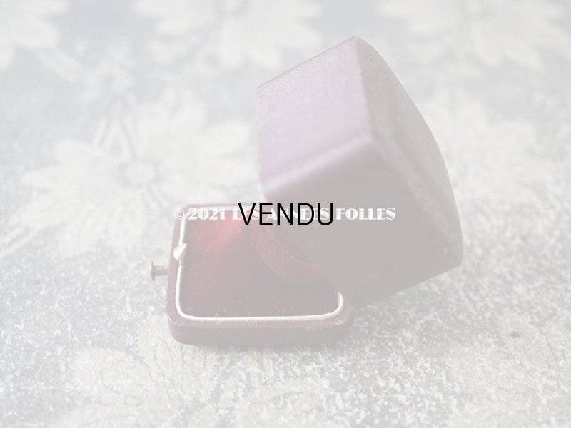 画像5: 1900年代 アンティーク  本革製 リングボックス 金彩入り グリーン ジュエリーボックス