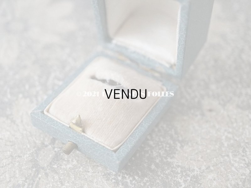 画像6: 1900年代 アンティーク  リングボックス　金彩入り　グレイッシュブルー ジュエリーボックス