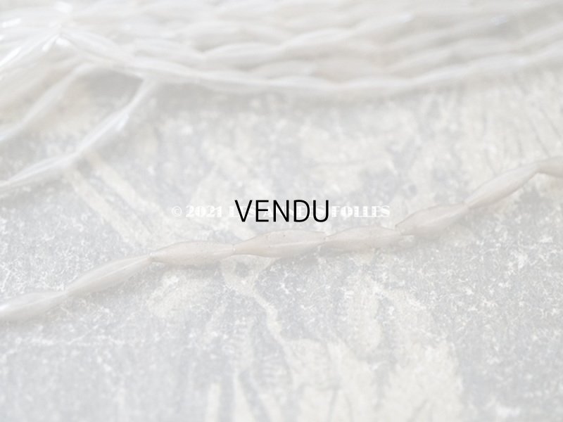 画像6: アンティーク スフレビーズ  透明 シャンデリアのクリスタルカラー 3×9mm  吹きガラス製 ビーズ