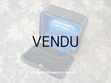 19世紀末　アンティーク 本革製 ブレスレット用 ジュエリーボックス　金彩入り 黒 