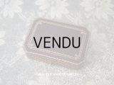 1900年代　アンティーク ジュエリーボックス　金彩入り チョコレートブラウン 