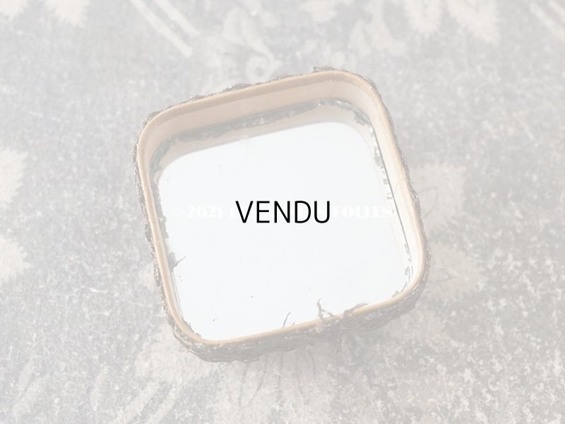 画像7: アンティーク　シルク製 ロココトリム付 淡いピンクの小さなパウダーボックス ミラー付き