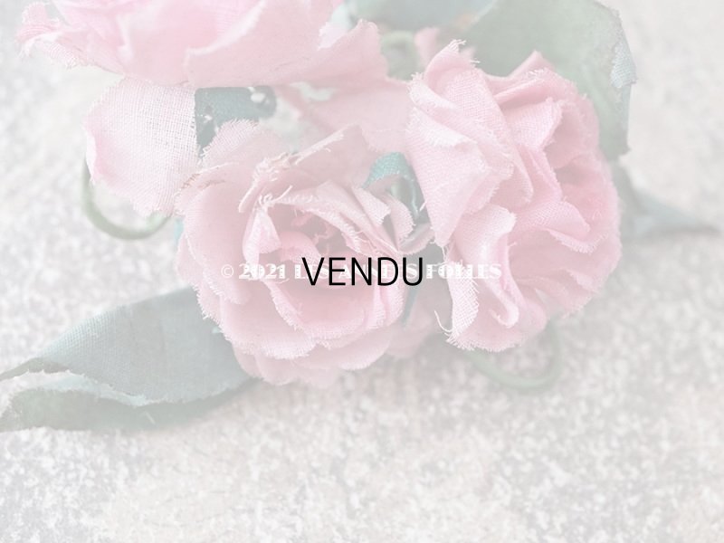 画像5: アンティーク 小さな薔薇の布花 