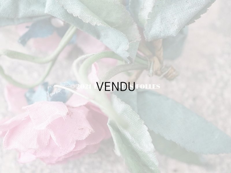 画像7: アンティーク 小さな薔薇の布花 