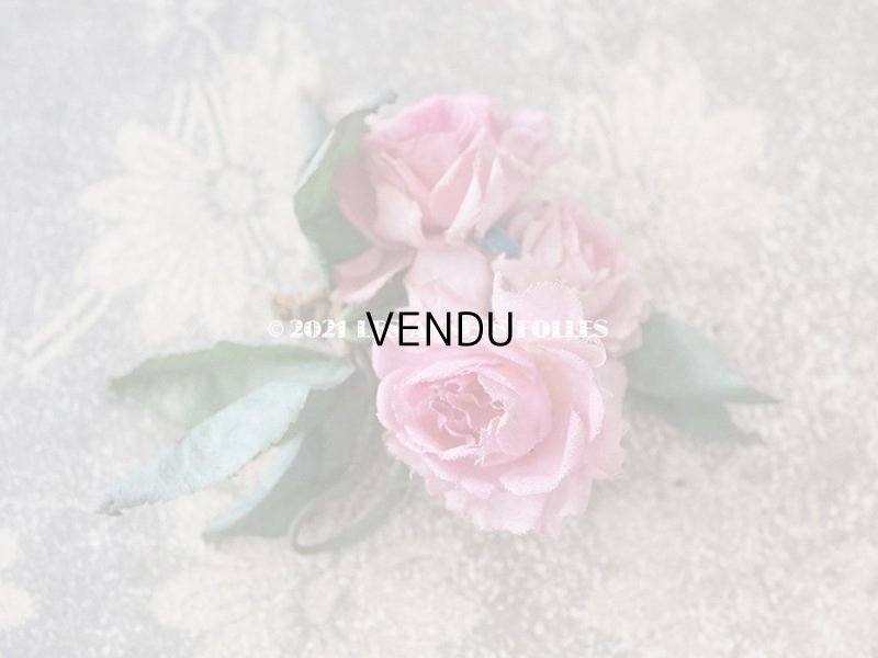 画像4: アンティーク 小さな薔薇の布花 